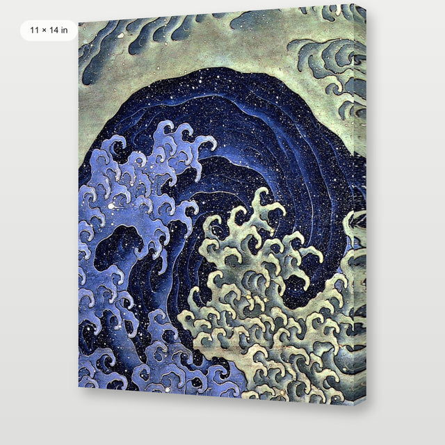 Hokusai - Feminine Wave, Gallery Wrap