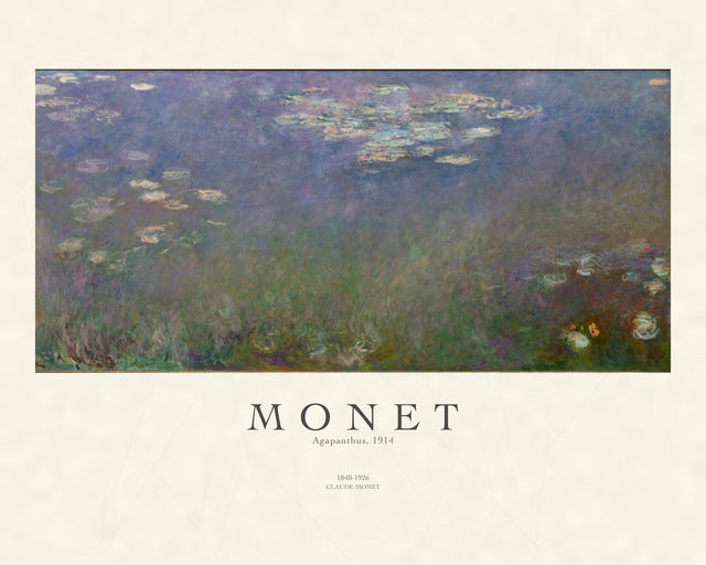 Monet - Agapanthus, Gallery Style