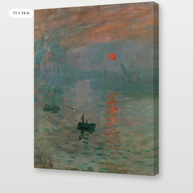 Monet - Impression, Sunrise, Gallery Wrap