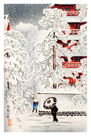 Takahashi - Snow at Asakusa