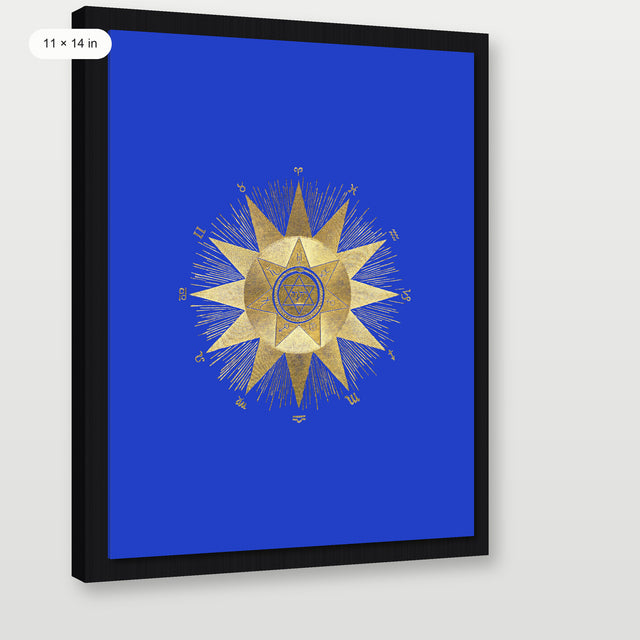 Blue Zodiac, Black Floater Frame