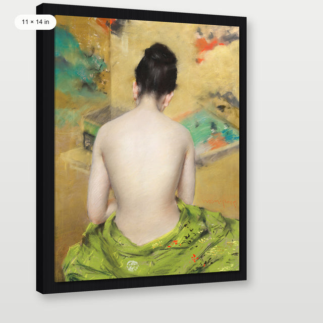 Japanese Meditation, Black Floater Frame