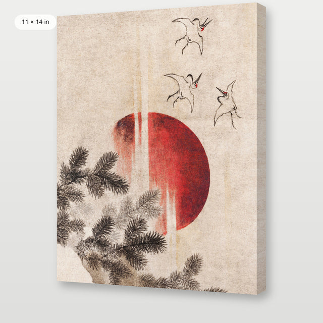 Japanese Sun Meditation, Gallery Wrap