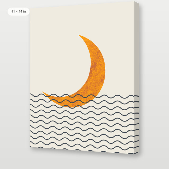 Moon Waves, Gallery Wrap