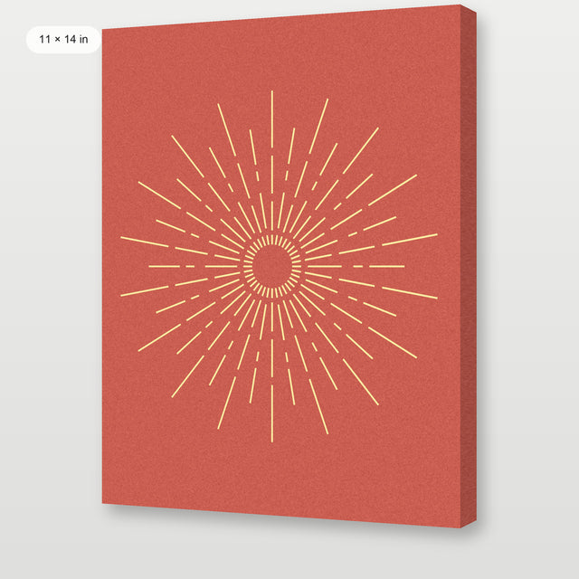 Golden Sunburst, Gallery Wrap