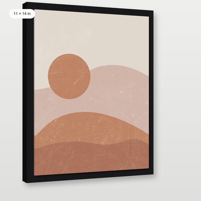 Sunrise No.3, Black Floater Frame