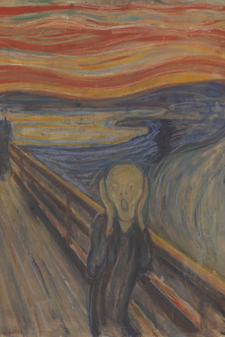 The Scream by Edvard Munch, full bleed treatment on gallery-wrapped canvas