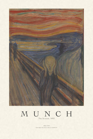 Munch - The Scream gallery poster digital download