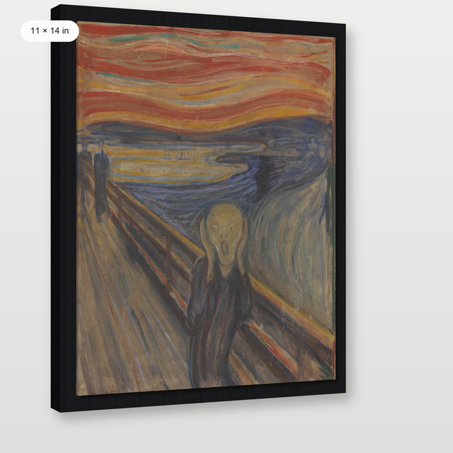 Munch - The Scream, Black Floater Frame