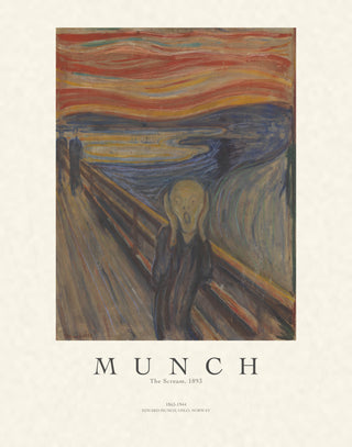 The Scream gallery poster sheet at 11:14, shown for 11x14