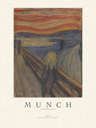 The Scream gallery poster sheet at 3:4, shown for 30x40