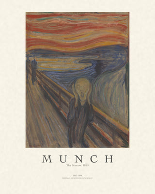 The Scream gallery poster sheet at 4:5, shown for 8x10 and 16x20