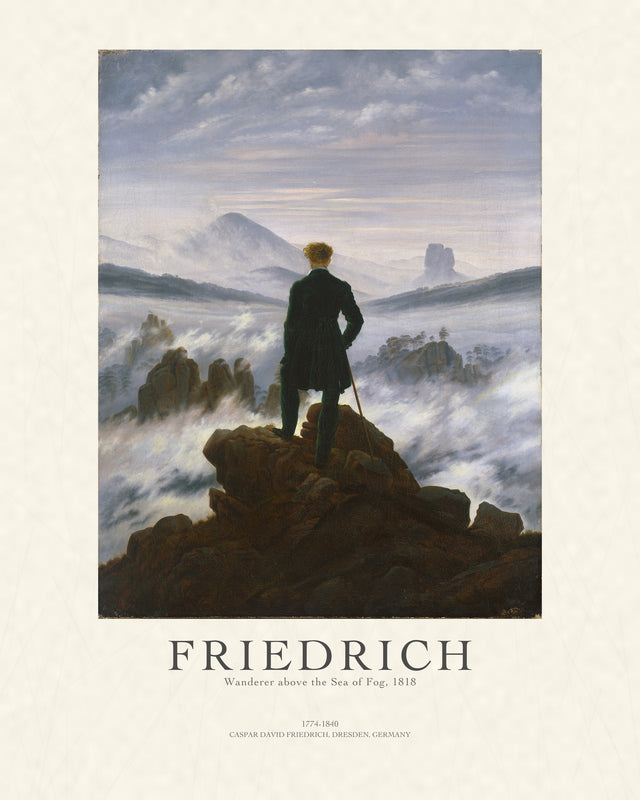 Friedrich - Wanderer Above the Sea of Fog P1, Gallery Style