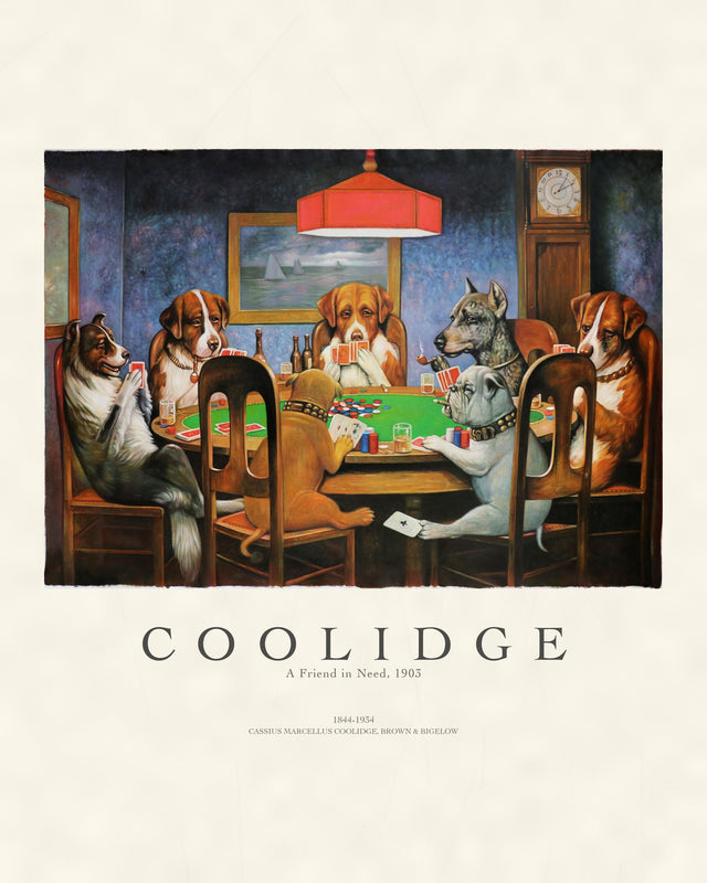 Coolidge - Dogs Playing Poker (A Friend in Need), Gallery Style