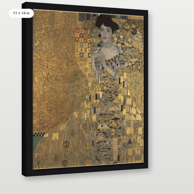 Klimt - Adele Bloch-Bauer I, Black Floater Frame