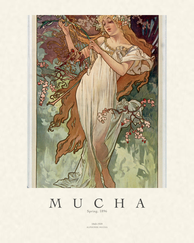 Mucha - Spring (The Seasons), Gallery Style