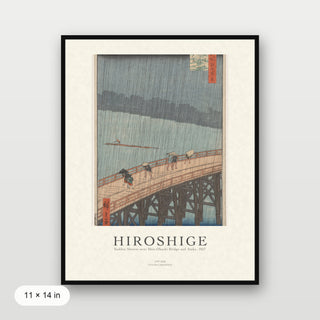 Hiroshige - Sudden Shower Over Shin-Ohashi Bridge