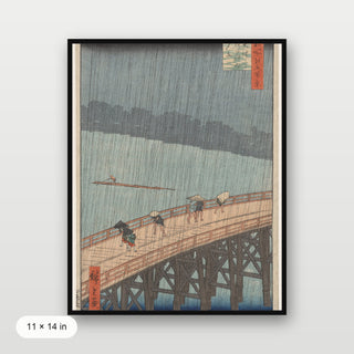 Hiroshige - Sudden Shower Over Shin-Ohashi Bridge