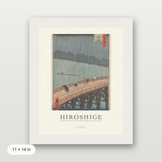 Hiroshige - Sudden Shower Over Shin-Ohashi Bridge