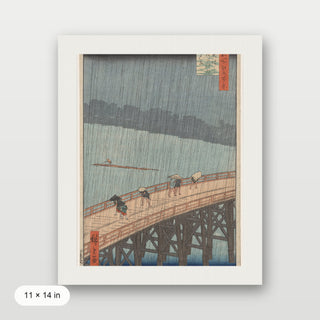 Hiroshige - Sudden Shower Over Shin-Ohashi Bridge