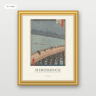 Hiroshige - Sudden Shower Over Shin-Ohashi Bridge