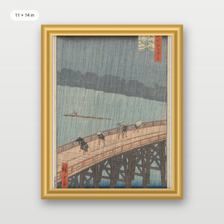 Hiroshige - Sudden Shower Over Shin-Ohashi Bridge