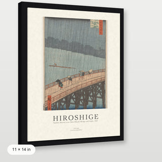 Hiroshige - Sudden Shower Over Shin-Ohashi Bridge