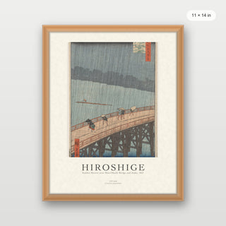 Hiroshige - Sudden Shower Over Shin-Ohashi Bridge