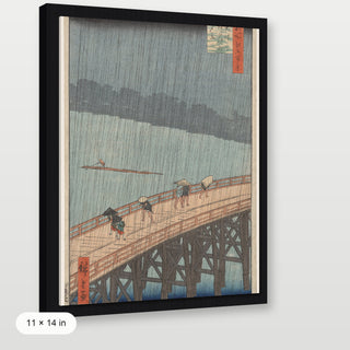 Hiroshige - Sudden Shower Over Shin-Ohashi Bridge