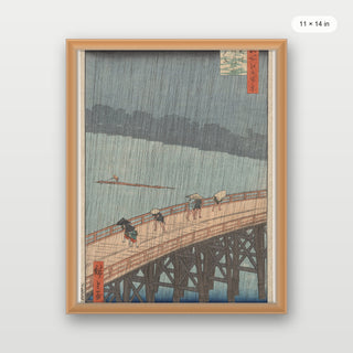 Hiroshige - Sudden Shower Over Shin-Ohashi Bridge