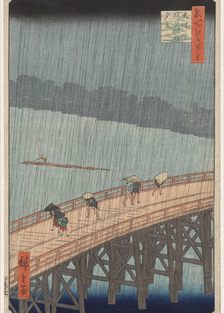 Hiroshige - Sudden Shower Over Shin-Ohashi Bridge