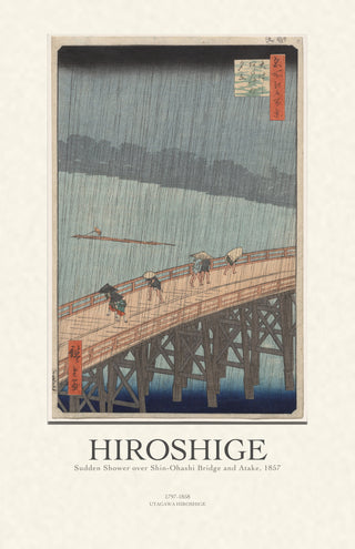 Hiroshige - Sudden Shower Over Shin-Ohashi Bridge