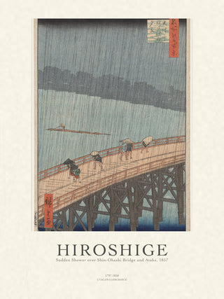 Hiroshige - Sudden Shower Over Shin-Ohashi Bridge