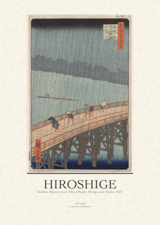Hiroshige - Sudden Shower Over Shin-Ohashi Bridge