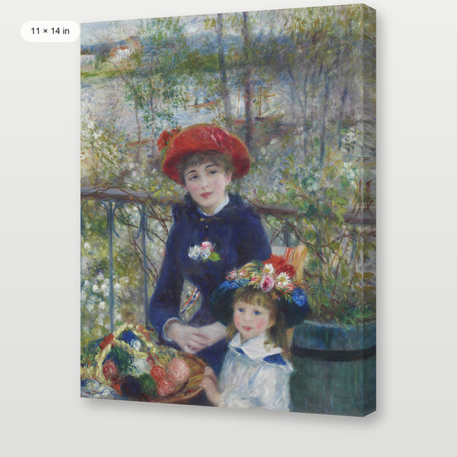 Renoir - Two Sisters (On the Terrace), Gallery Wrap