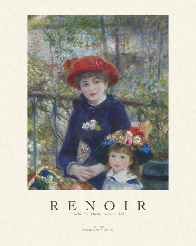 Renoir - Two Sisters (On the Terrace), Gallery Style