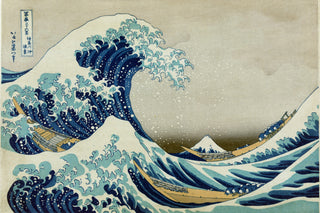 Hokusai - The Great Wave Off Kanagawa (Landscape)