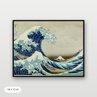 Hokusai - The Great Wave Off Kanagawa (Landscape)