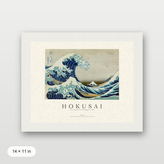 Hokusai - The Great Wave Off Kanagawa (Landscape)