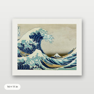 Hokusai - The Great Wave Off Kanagawa (Landscape)