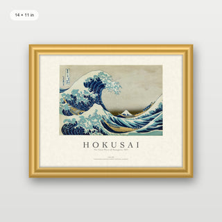 Hokusai - The Great Wave Off Kanagawa (Landscape)