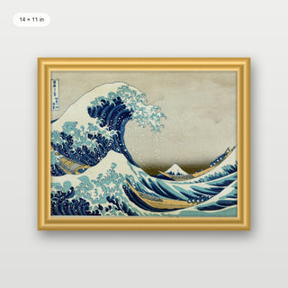 Hokusai - The Great Wave Off Kanagawa (Landscape)