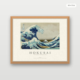 Hokusai - The Great Wave Off Kanagawa (Landscape)
