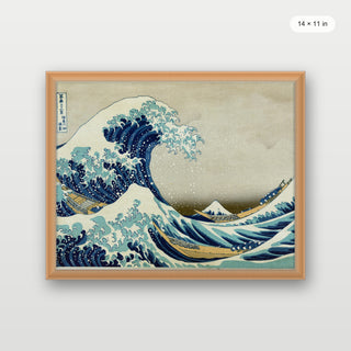 Hokusai - The Great Wave Off Kanagawa (Landscape)