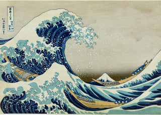 Hokusai - The Great Wave Off Kanagawa (Landscape)