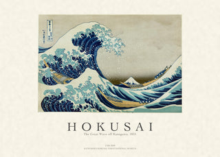 Hokusai - The Great Wave Off Kanagawa (Landscape)