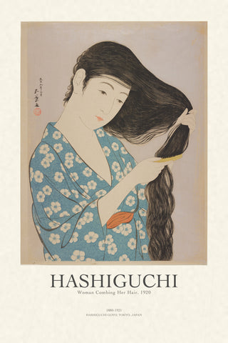 Hashiguchi - Woman Combing Her Hair