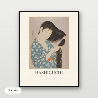 Hashiguchi - Woman Combing Her Hair