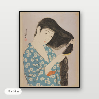 Hashiguchi - Woman Combing Her Hair