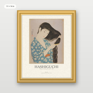 Hashiguchi - Woman Combing Her Hair